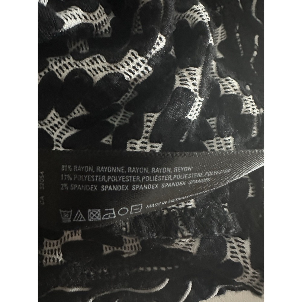 Saturday Sunday Anthropologie Sz XS Black Multi Print Textured Dress Geometric‎ - Picture 5 of 10